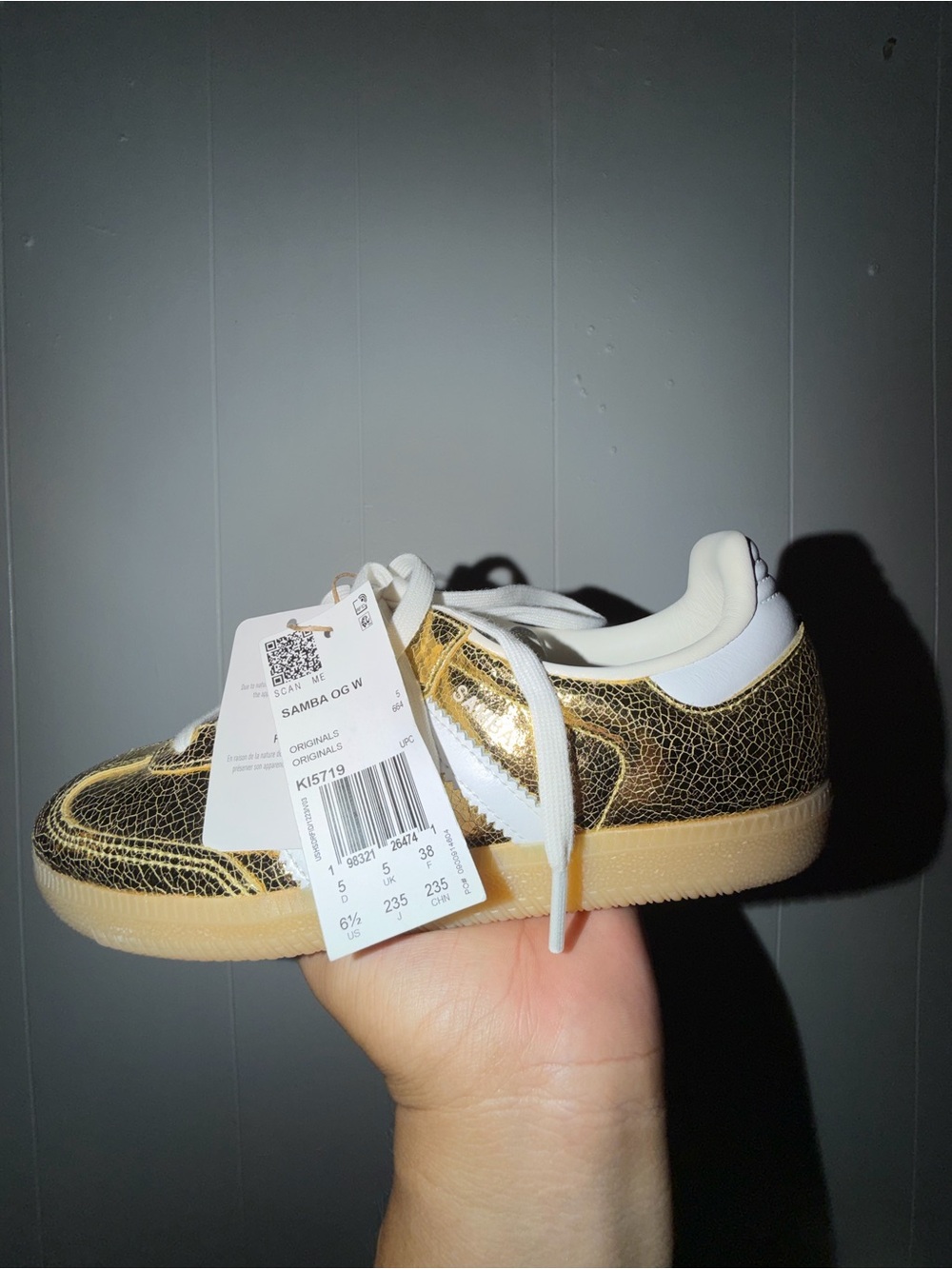 Women adidas Sambas OG (Gold) Size 6.5